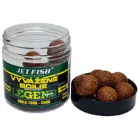 Jet fish vyvážené boilie legend range 250 ml 24 mm - chilli tuna