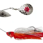 Savage gear třpytka da bush spinnerbait sinking red head silver - 14 cm 21 g