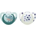 NUK Dudlík Star Den & Noc (6-18 m.) 2 ks box kluk