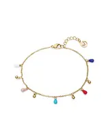 Viceroy Hravý pozlacený náramek Kiss 14047P01012