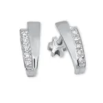 Soliter Náušnice z bílého zlata s krystaly 239 001 00575 07