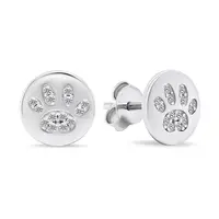 Brilio Silver Něžné stříbrné náušnice Tlapky EA489W