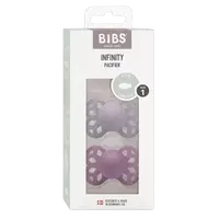 BIBS Symetrické silikónové cumlíky Infinity, veľkosť 1, Blossom / Dusky Lilac 2 ks