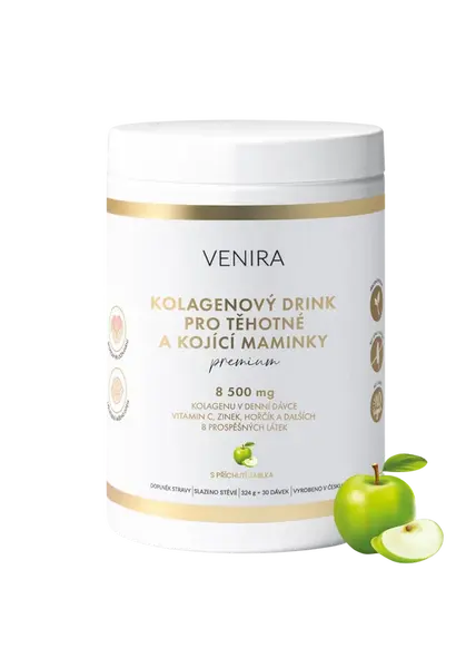 VENIRA PREMIUM kolagénový drink pre tehotné a dojčiace mamičky, jablko 324 g