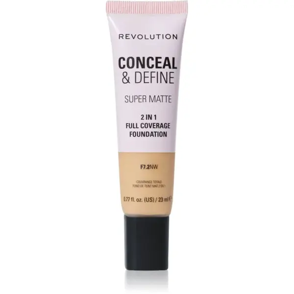 Revolution Conceal & Define zmatňujúci make-up odtieň F7.2NW 23 ml