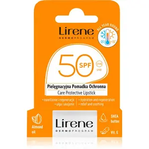 Lirene Care Protective Lipstick ochranný balzam na pery s hydratačným účinkom SPF 50 4.6 g