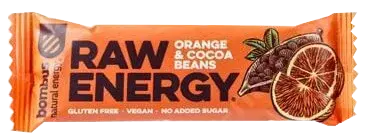 BOMBUS Raw Energy pomaranč a kakaové bôby 50 g