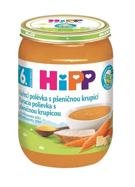 HIPP BIO Kuracia polievka s pšeničnou krupicou 190 g