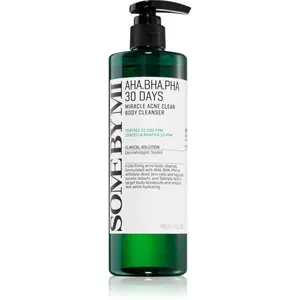 Some By Mi AHA∙BHA∙PHA 30 Days Miracle Acne Clear Body Cleanser čistiaci penivý gél pre problematickú a mastnú pokožku 400 g
