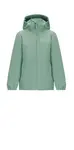 Jack Wolfskin  Flaze K granite green, 164 Detská bunda na zips