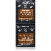 Apivita Express Beauty Anti-aging Face Mask Royal Jelly revitalizačná pleťová maska so spevňujúcim účinkom 2x8 ml