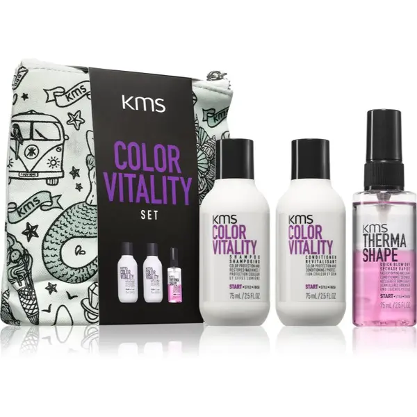KMS Color Vitality Set cestovná sada pre farbené vlasy