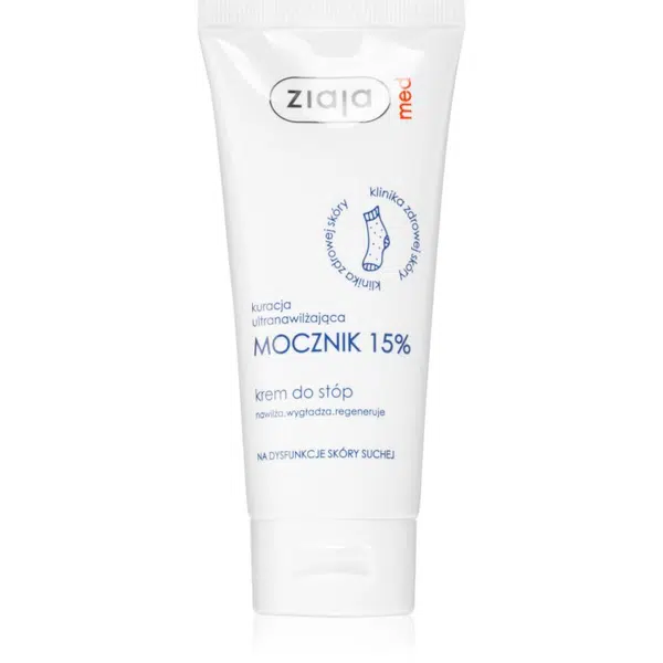 Ziaja Med Ultra-Moisturizing with Urea regeneračný krém na chodidlá s hydratačným účinkom na zrohovatenú pokožku (15% Urea) 100 ml