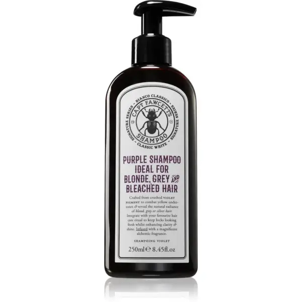 Captain Fawcett Shampoo Purple fialový tónovací šampón pre šedivé vlasy 250 ml