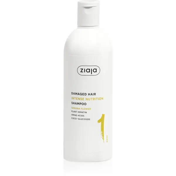 Ziaja Plant Essentials Banana Flower vyživujúci šampón pre poškodené vlasy 400 ml