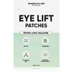 breakout + aid Eye Lift Patches náplasti pod oči proti vráskam s retinolom 4 ks