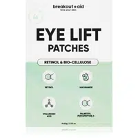 breakout + aid Eye Lift Patches náplasti pod oči proti vráskam s retinolom 4 ks