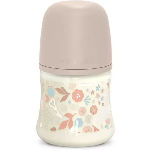 Suavinex Wonderland SX Pro Physiological Anti-Colic dojčenská fľaša S Slow Flom 0 m+ Liberty Pink 150 ml