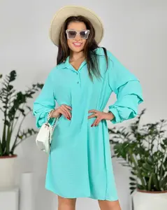 Resti Women's oversize dress with ruffle at sleeves