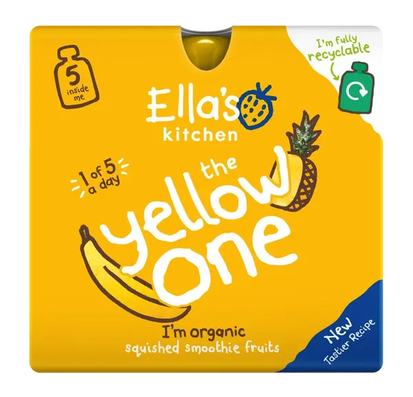 ELLA'S KITCHEN BIO Yellow One Ovocné pyré s banánom 5 x 90 g