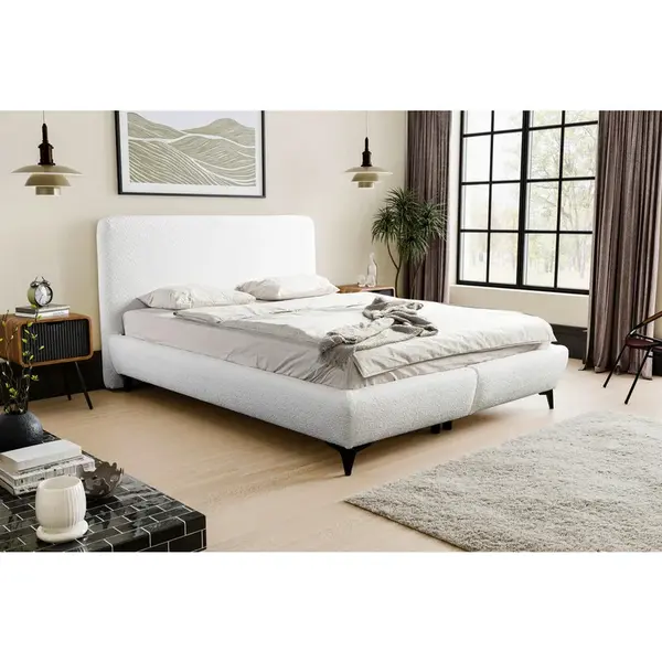 MID.YOU ČALOUNĚNÁ POSTEL, 160/200 cm, krémová