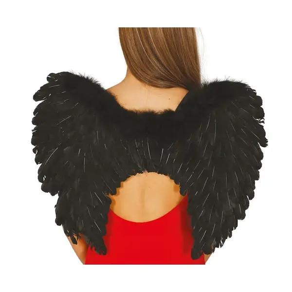 Guirca Anjelské krídla čierne 50x40cm