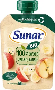 Sunar BIO Kapsička Jablko, banán