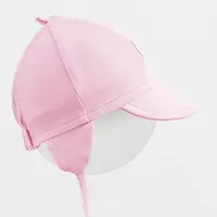 Detská bavlnená čiapka so šiltom Casually dressed ružová