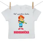 Boodyy Tričko s krátkym rukávom Keď vyrastiem budem hudobníčka 134 (8-9 rokov)