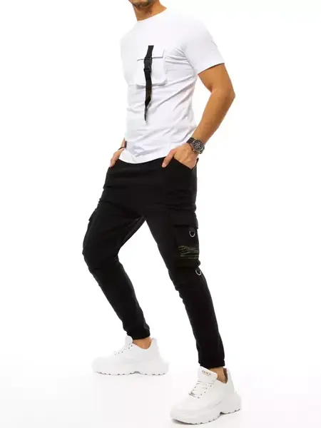 Pánská tepláková souprava bílo-černá Dstreet