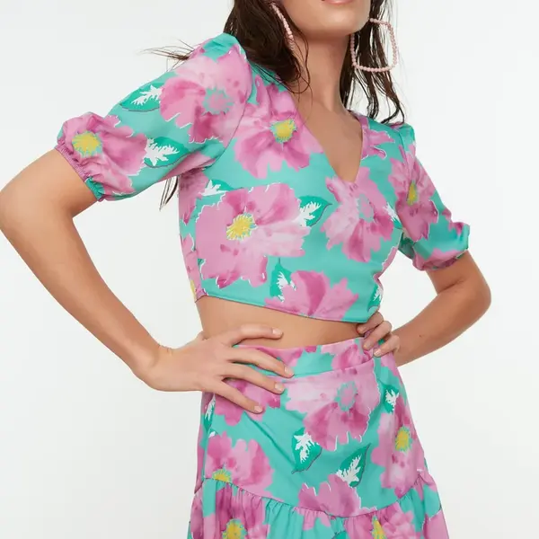 Dámský komplet Trendyol Floral Pattern