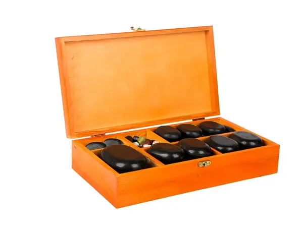 Lávové kamene velvesa® 60-ks W drevená krabička