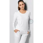Dámske tričko s dlhým rukávom - biela 5XL