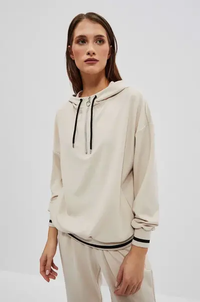 DÁMSKÁ MIKINA L-BL-4014 LBEIGE