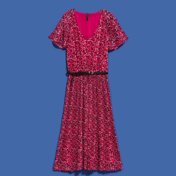 WOMEN'S DRESS L-SU-4032 STRAWBERRY