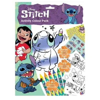 Lilo a Stitch pracovní listy s barvami