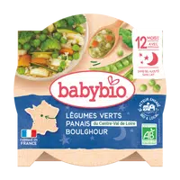 BABYBIO Zelená zelenina, paštrnák a boulgour