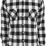 Kostkovaná Flanelová košile blk/wht