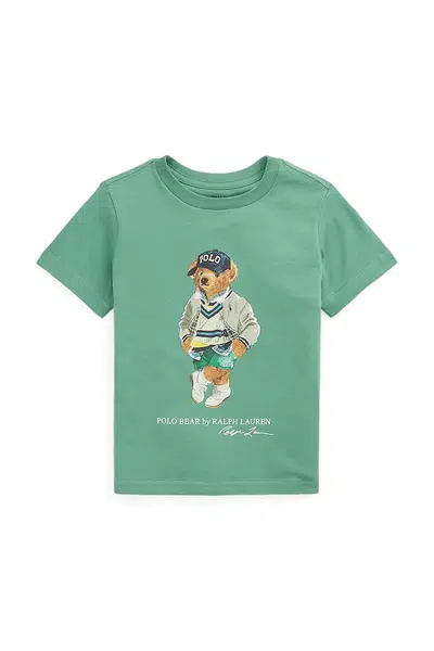 Tričko Polo Ralph Lauren zelená barva, 322973121001