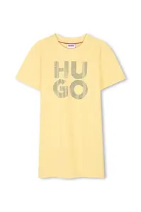 Dětské bavlněné šaty HUGO