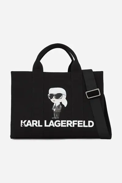 Bavlněná kabelka Karl Lagerfeld IKON