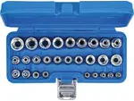 BGS Technic BGS 70099 Nástrčné hlavice 1/4" a 1/2" E-profil E4 ÷ E24 (Sada 28 dílů)