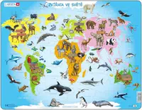ZVÍŘATA VE SVĚTĚ 28 d. EDU deskové puzzle