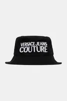 Bavlněný klobouk Versace Jeans Couture dámská, černá barva, 78HAZK04 ZG365