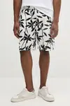 Lněné kraťasy Calvin Klein pánské, béžová barva, LV04LB620G