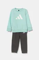 Dětská tepláková souprava adidas tyrkysová barva, JC9650