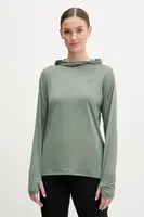 Sportovní mikina Fjallraven Abisko zelená barva, s kapucí, F84108