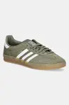 Semišové tenisky adidas Originals Gazelle Indoor zelená barva, JQ0174