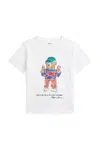 Dětské bavlněné tričko Polo Ralph Lauren bílá barva, s potiskem, 322973136002