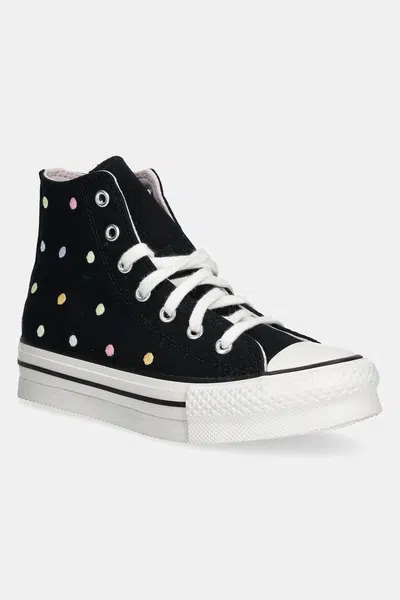 Dětské tenisky Converse Chuck Taylor All Star EVA Lift černá barva, A12609C